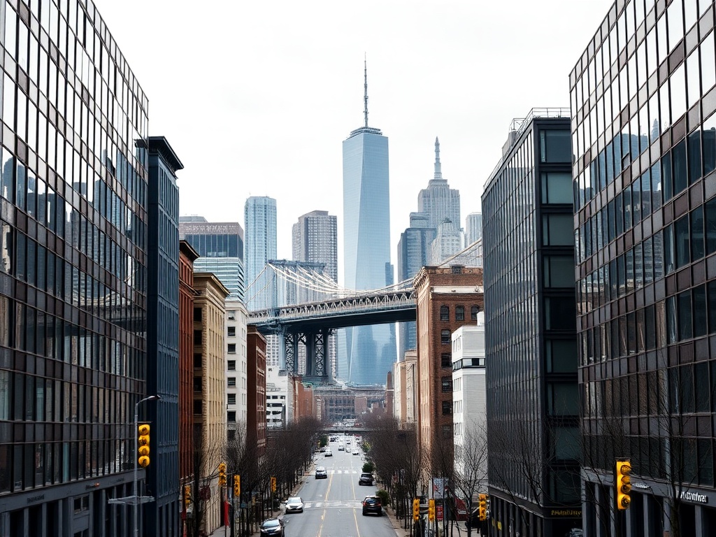 Brooklyn commercial district with modern office buildings representing business insurance services
